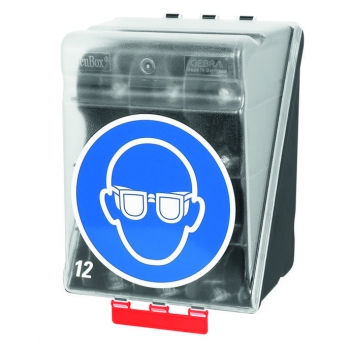 SecuBox maxi transparentny na 12 par okularów ochronnych  4902 200 ochrona oczu