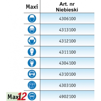 Secubox maxi transparentny kody oznaczeń