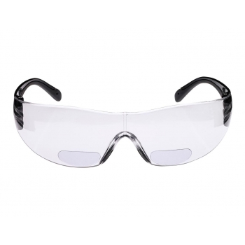 Okulary ochronne bhp dwuogniskowe, z wbudowaną korekcją do bliży, do czytania, moc +1.0